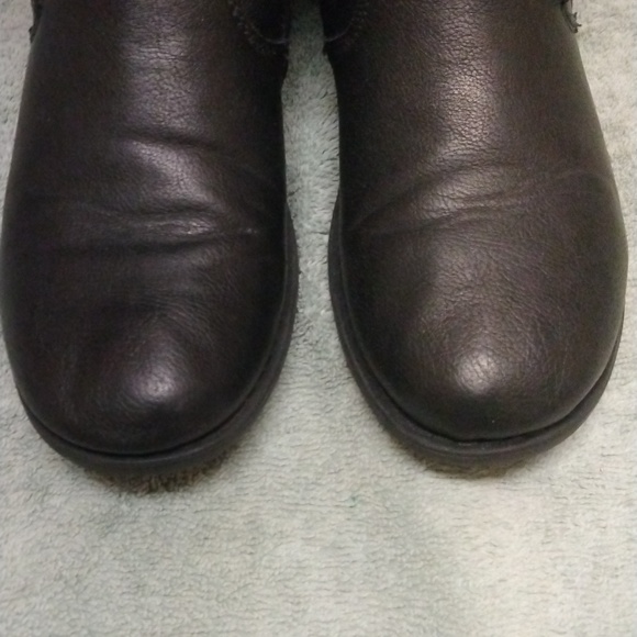 Women's tall black Biker boots size 8 - Picture 7 of 12